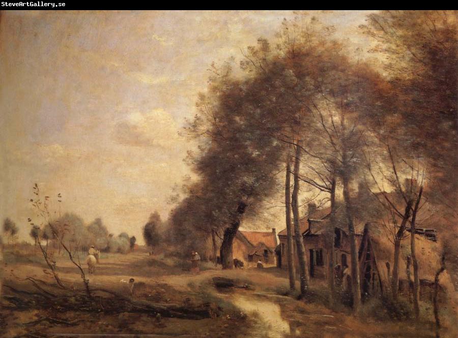 Corot Camille The road of Without-him-Noble